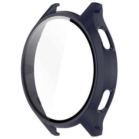 Etui Bizon Case+Glass Watch do Xiaomi Watch 2, granatowe