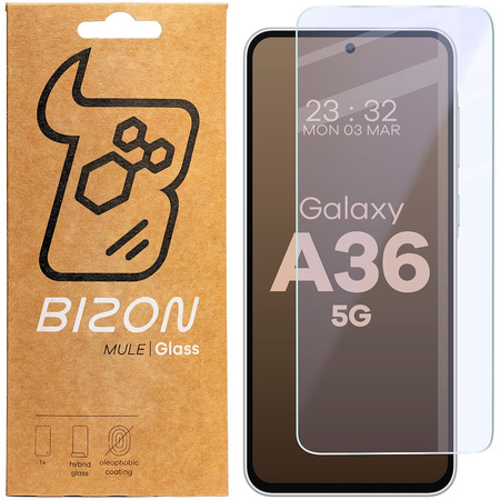 Elastyczne szkło hybrydowe Bizon Glass Mule do Galaxy A36 5G