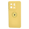 Etui Bizon Case Silicone Ring Sq do Xiaomi 13 Pro, żółte