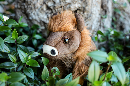 Pluszowa maskotka Bizon, brązowa