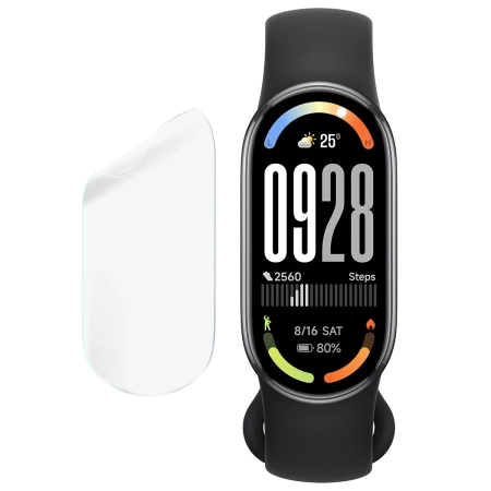 Folia hydrożelowa na ekran Bizon Glass Watch Hydrogel Duo do Xiaomi Smart Band 10, 2 sztuki