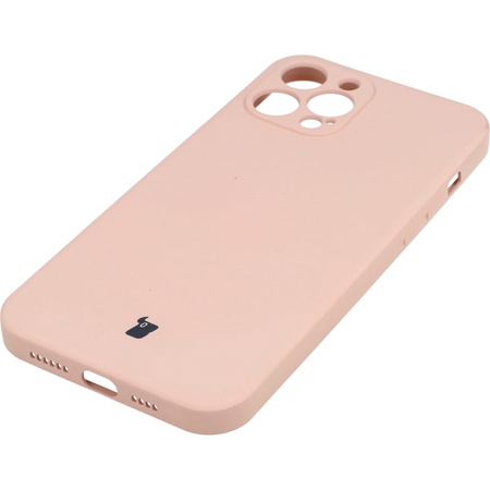 Etui Bizon Case Silicone do iPhone 12 Pro Max, jasnoróżowe