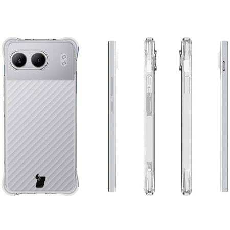 Etui + 2x szkło Bizon Case Clear Pack do OnePlus Nord 4, przezroczyste
