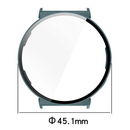 Etui ze szkłem do zegarka Bizon Case+Glass Watch do Huawei Watch GT 5 41 mm, zielone