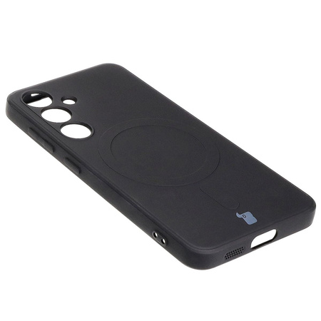 Etui Bizon Case Silicone Magnetic Sq do Galaxy S24, czarne