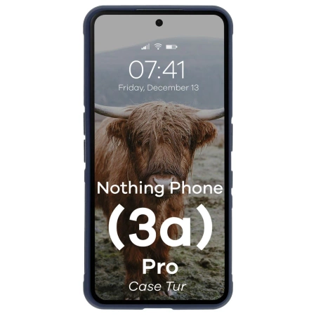 Pancerne etui Bizon Case Tur do Nothing Phone (3a) Pro, granatowe
