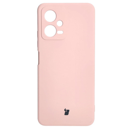 Etui Bizon Case Silicone Sq do Xiaomi POCO X5, Redmi Note 12 5G, jasnoróżowe