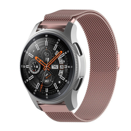 Pasek Bizon Strap Watch Chain 22 mm do smartwatcha, różowy