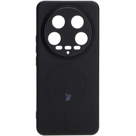 Etui Bizon Case Silicone Magnetic Sq do Xiaomi 14 Ultra, czarne