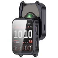 Etui z osłoną ekranu Bizon Case Watch Felipe do Garmin Venu X1, szare