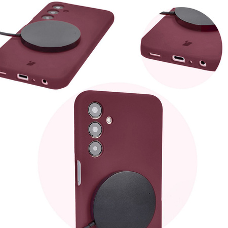 Etui silikonowe Bizon Soft Case do Galaxy A25 5G, ciemnofioletowe