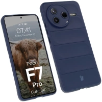 Pancerne etui Bizon Case Tur do Xiaomi Poco F7 Pro, granatowe