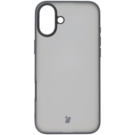 Etui Bizon Case Angelo do iPhone 16 Plus, przydymione z czarną ramką