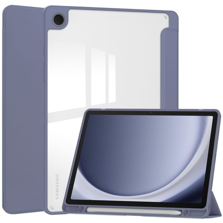 Etui Bizon Case Tab Clear Matt do Galaxy Tab A9 Plus, lawendowe