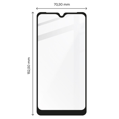 Szkło hartowane Bizon Glass Edge do Moto G8 Play, czarne