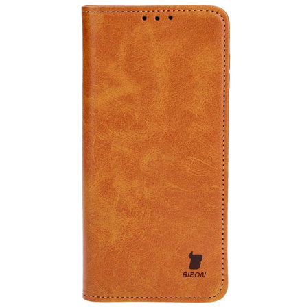 Etui z klapką Bizon Case Pocket Pro do Galaxy M34 5G, brązowe
