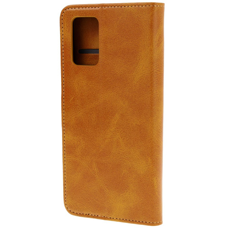 Etui z klapką Bizon Case Pocket do Motorola Moto G55 5G, brązowe