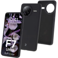 Silikonowe etui Bizon Soft Case do Xiaomi POCO F7 Ultra, czarne