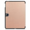Etui Bizon Case Tab Croc do Oppo Pad Neo, różowozłote