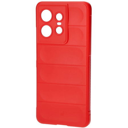 Pancerne etui Bizon Case Tur do Motorola Edge 50 Pro, czerwone
