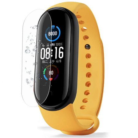 Folia hydrożelowa na ekran Bizon Glass Watch Hydrogel Duo, Xiaomi Mi Band 6 / 5, 2 sztuki