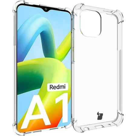 Etui + 2x szkło + obiektyw Bizon Case Clear Pack do Xiaomi Redmi A1, przezroczyste
