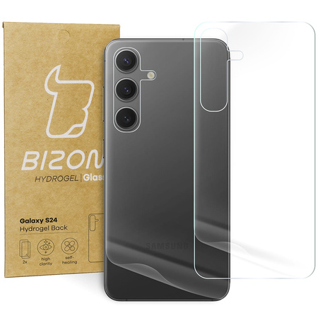 Folia hydrożelowa na tył Bizon Glass Hydrogel Back Duo, Galaxy S24, 2 sztuki