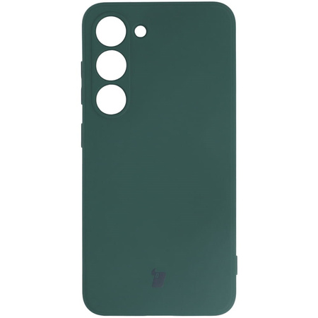 Etui Bizon Case Silicone Sq do Galaxy S23, ciemnozielone
