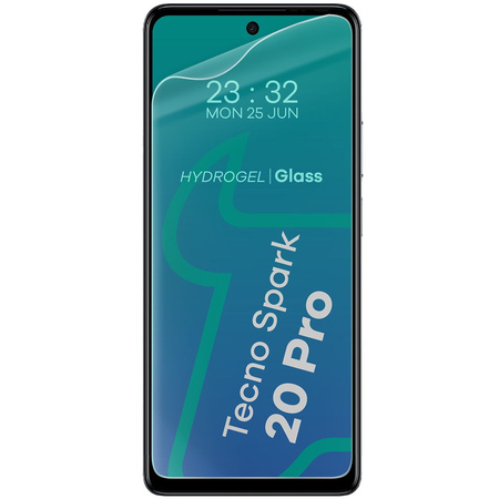 Folia hydrożelowa na ekran Bizon Glass Hydrogel Front Duo do Tecno Spark 20 Pro, 2 sztuki