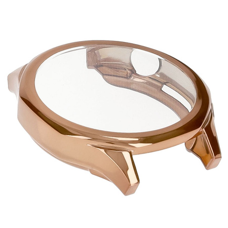 Etui Bizon Case Watch Felipe do Huawei Watch GT 5 46 mm, różowozłote