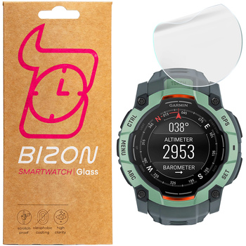 Folia hydrożelowa na ekran Bizon Glass Watch Hydrogel Duo do Garmin Instinct 3 45 mm, 2 sztuki