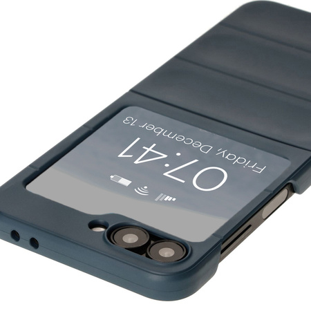 Pancerne etui Bizon Case Tur do Galaxy Z Flip6, granatowe