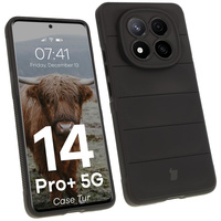 Pancerne etui Bizon Case Tur do Xiaomi Redmi Note 14 Pro Plus 5G, czarne