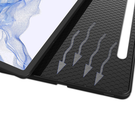 Etui Bizon Case Tab Lizard do Samsung Galaxy Tab S8 / S7, czarne