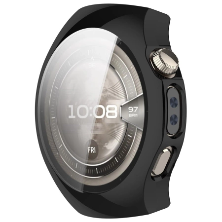 Etui z osłoną ekranu Bizon Case Watch Felipe do Huawei Watch 5 42mm, czarne