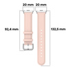 Pasek Bizon Strap Watch Casual do Xiaomi Redmi Watch 5/4 / Smart Band 9/8 Pro, jasnoróżowy