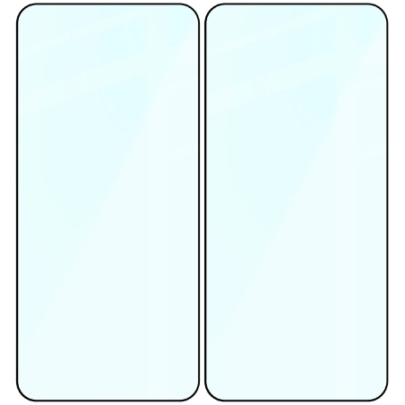 Szkło hartowane Bizon Glass Edge Duo do Galaxy S23, czarna ramka, 2 sztuki