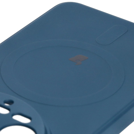 Etui Bizon Case Silicone Magnetic Sq do Xiaomi 14 Ultra, granatowe