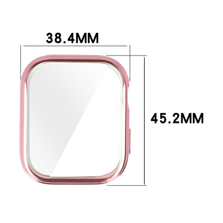 Etui Bizon Case Watch Felipe do Huawei Watch Fit 3, różowe