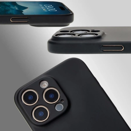 Etui Bizon Case Łupka do iPhone 16 Pro Max, czarne