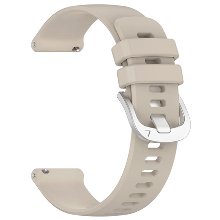 Pasek Bizon Strap Watch Silicone Pro do Garmin Vivoactive 5, jasnoszary