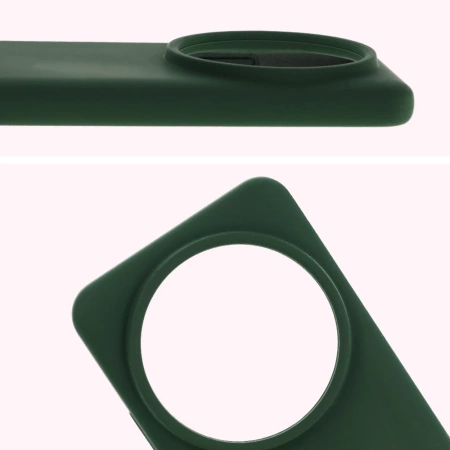 Silikonowe etui Bizon Soft Case do Xiaomi 15 Ultra, ciemnozielone