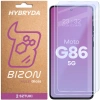 Elastyczne szkło hybrydowe Bizon Glass Mule Duo do Motorola Moto G86 5G, 2 sztuki