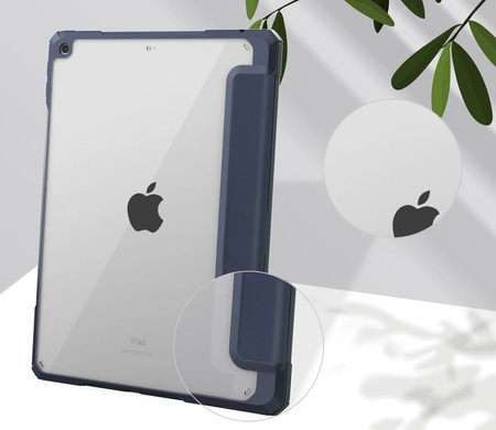 Etui Bizon Case Tab Clear Matt do Apple iPad 9/8/7 10.2 2021/2020/2019, granatowe