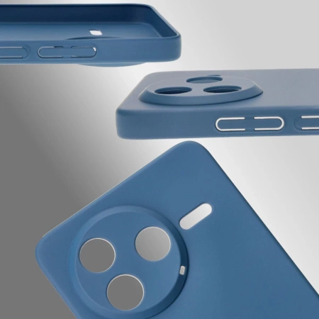 Etui Bizon Case Łupka do Xiaomi Poco F7 Pro, niebieskie