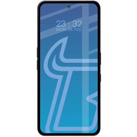 Szkło hartowane Bizon Glass Edge Duo do Nothing Phone (3a) / (3a) Pro / CMF Phone 2 Pro, czarna ramka, 2 sztuki