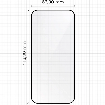 2x Szkło hartowane z ramką + szybka na aparat Bizon Edge 2 Pack do Xiaomi Redmi 14C 4G