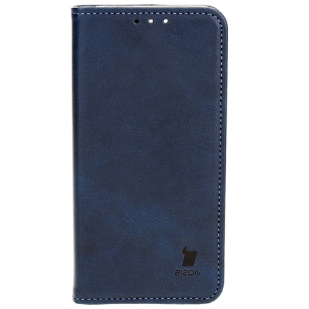 Etui z klapką Bizon Case Pocket Pro do iPhone 15 Pro, granatowe