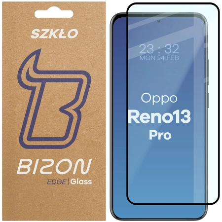 Szkło hartowane Bizon Glass Edge 3D do OnePlus 13, czarna ramka