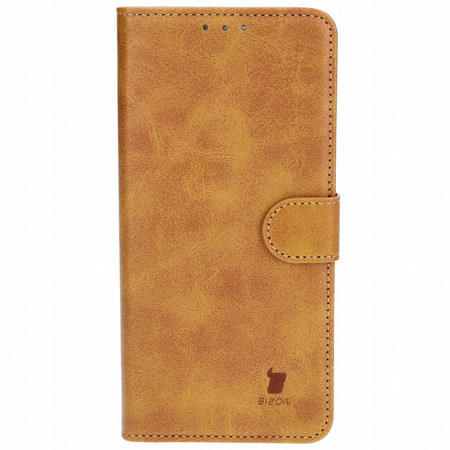 Etui z klapką Bizon Case Pocket do Motorola Edge 40 Neo, brązowe
